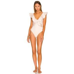 Johanna Ortiz The Raw Wild Sunset Ruffled Onepiece Swimsuit - L